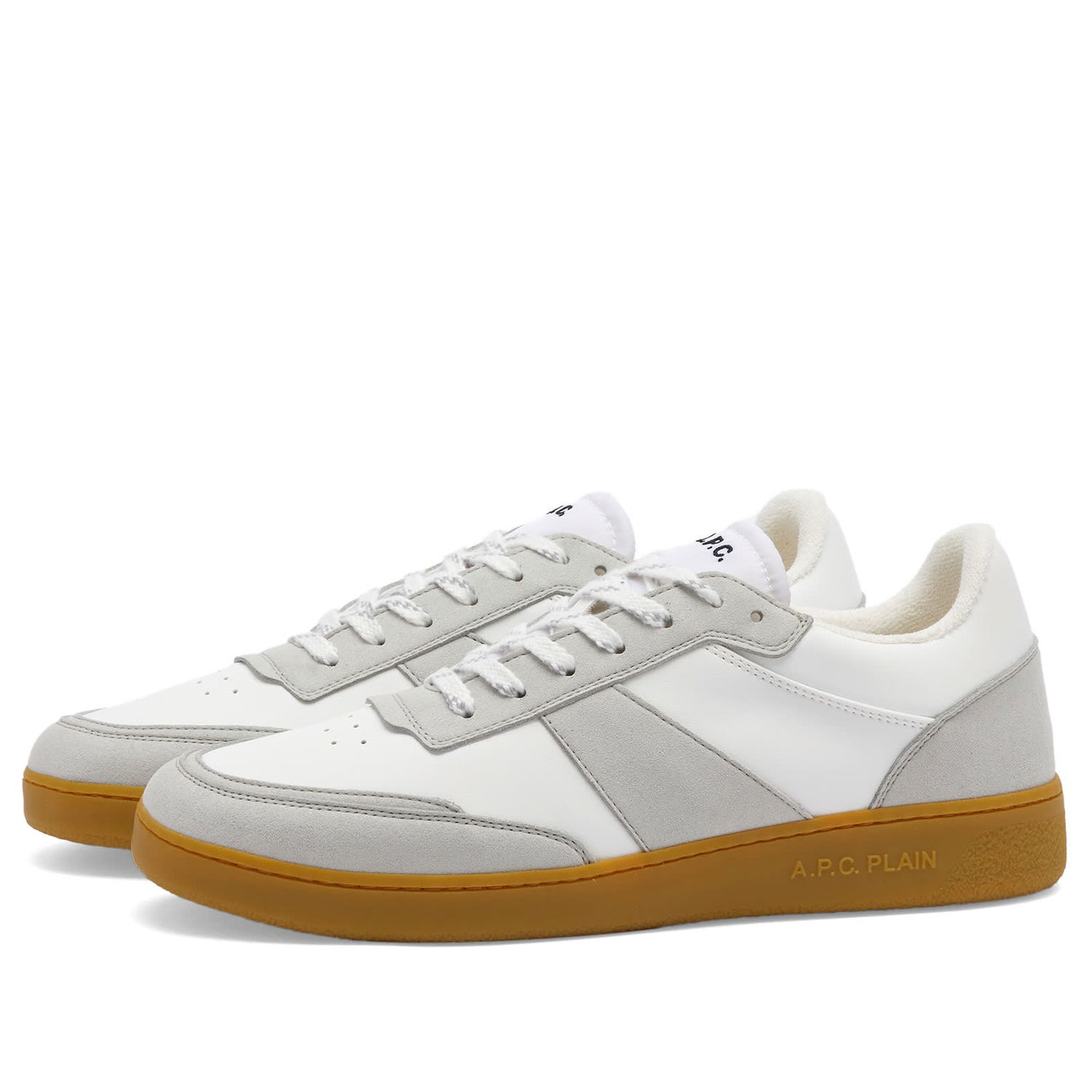 Кецове и обувки A.P.C. Plain Sneaker Бяло | PUABH-M56112-CAF, 0