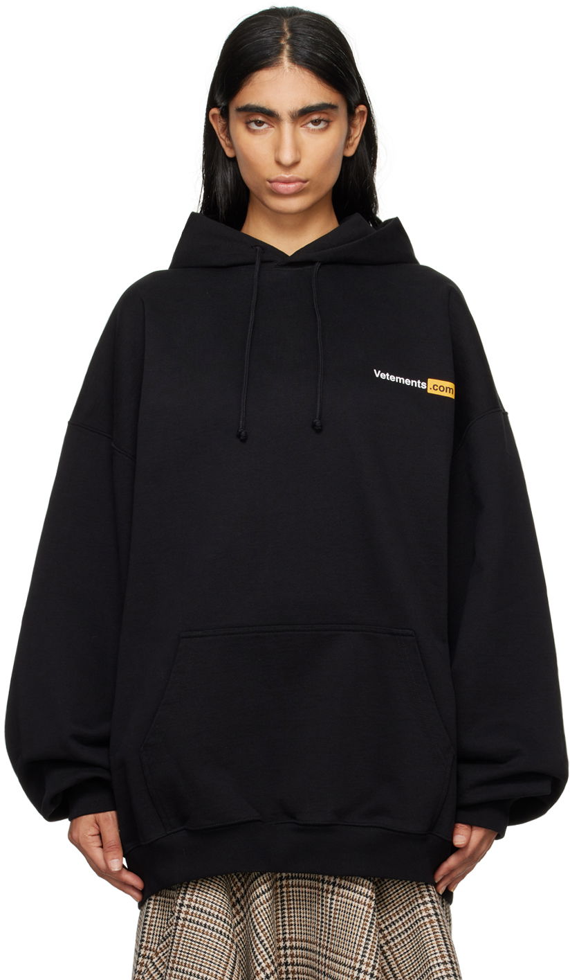 Суитчър VETEMENTS Black Xxx Logo Hoodie Черно | UA65HD310B, 0