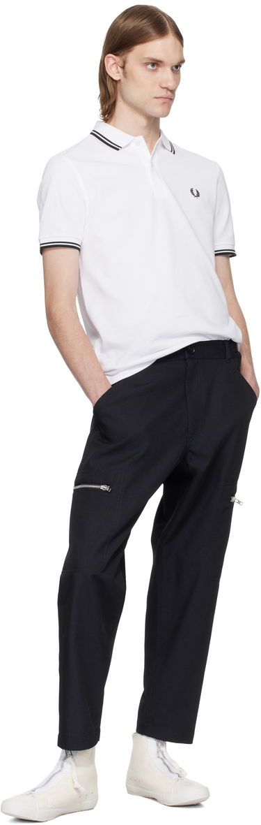 Поло тениска Comme des Garçons Comme des Garçons Shirt Fred Perry Edition 'Strong Will' Polo Бяло | FO-T502-051, 3
