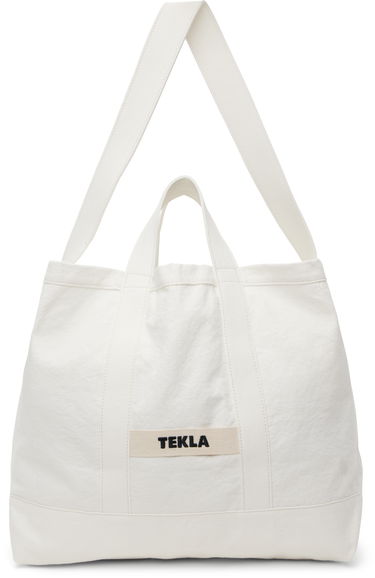 Голяма пазарска чанта TEKLA Beach Tote Бяло | BB-WH, 0