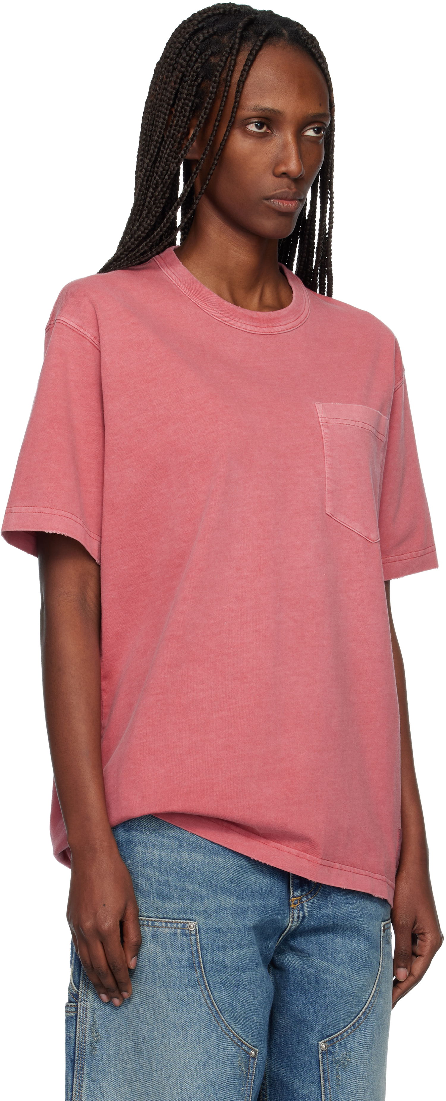 Тениска Carhartt WIP Torion Pocket T-shirt Розово | I035957 33GB7, 1