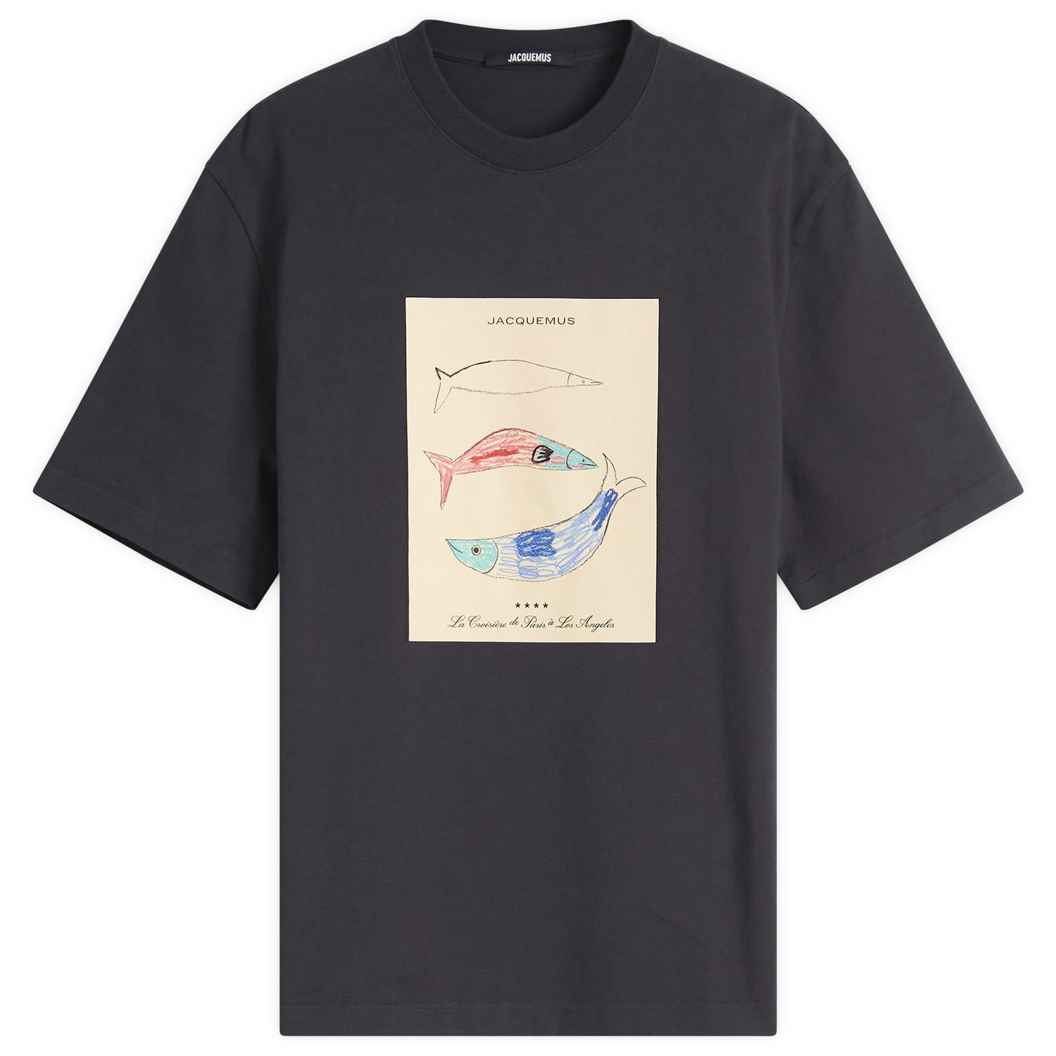 Тениска Jacquemus Jacquemus Le Marino T-Shirt Size L Черно | 25E255JS319-2102-3AP, 1