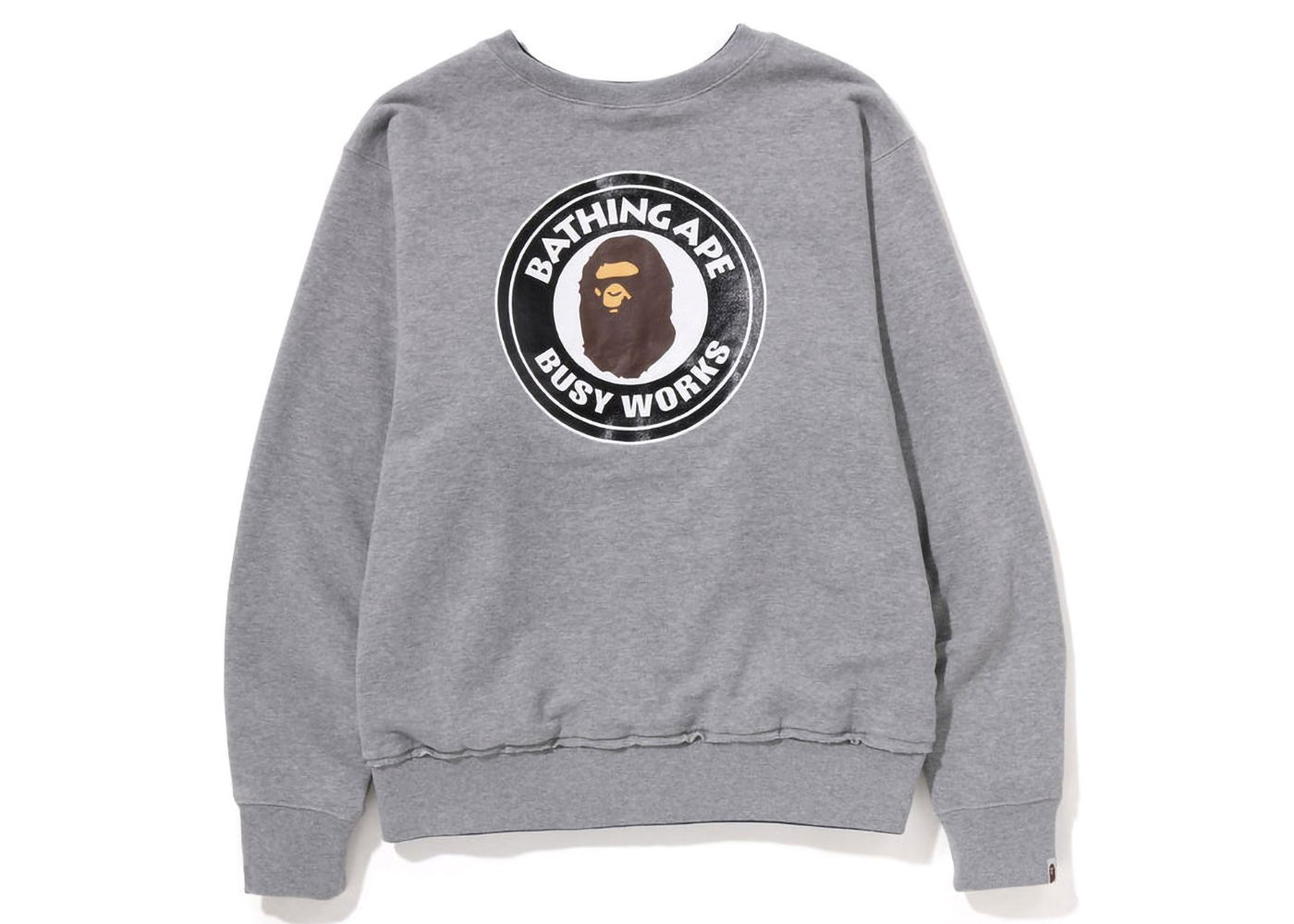 Пуловер BAPE 4Way Relaxed Fit Crewneck Сиво | 1I80-113-002, 0