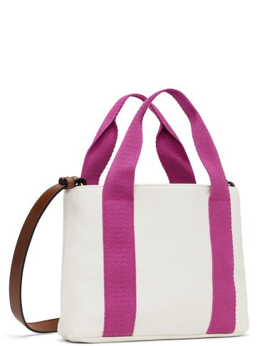 Голяма пазарска чанта CHLOÉ Chloé Printed Tote Bag Бяло | C20046, 2