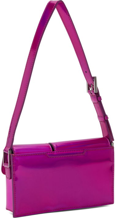 Дамска чанта BY FAR Double Pocket Metallic Shoulder Bag Розово | 23PFBABYBOFCHIRLSMA, 2