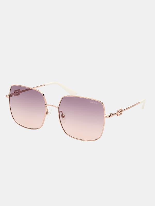 Слънчеви очила GUESS Square Sunglasses Металик | GU790658QQQ, 0