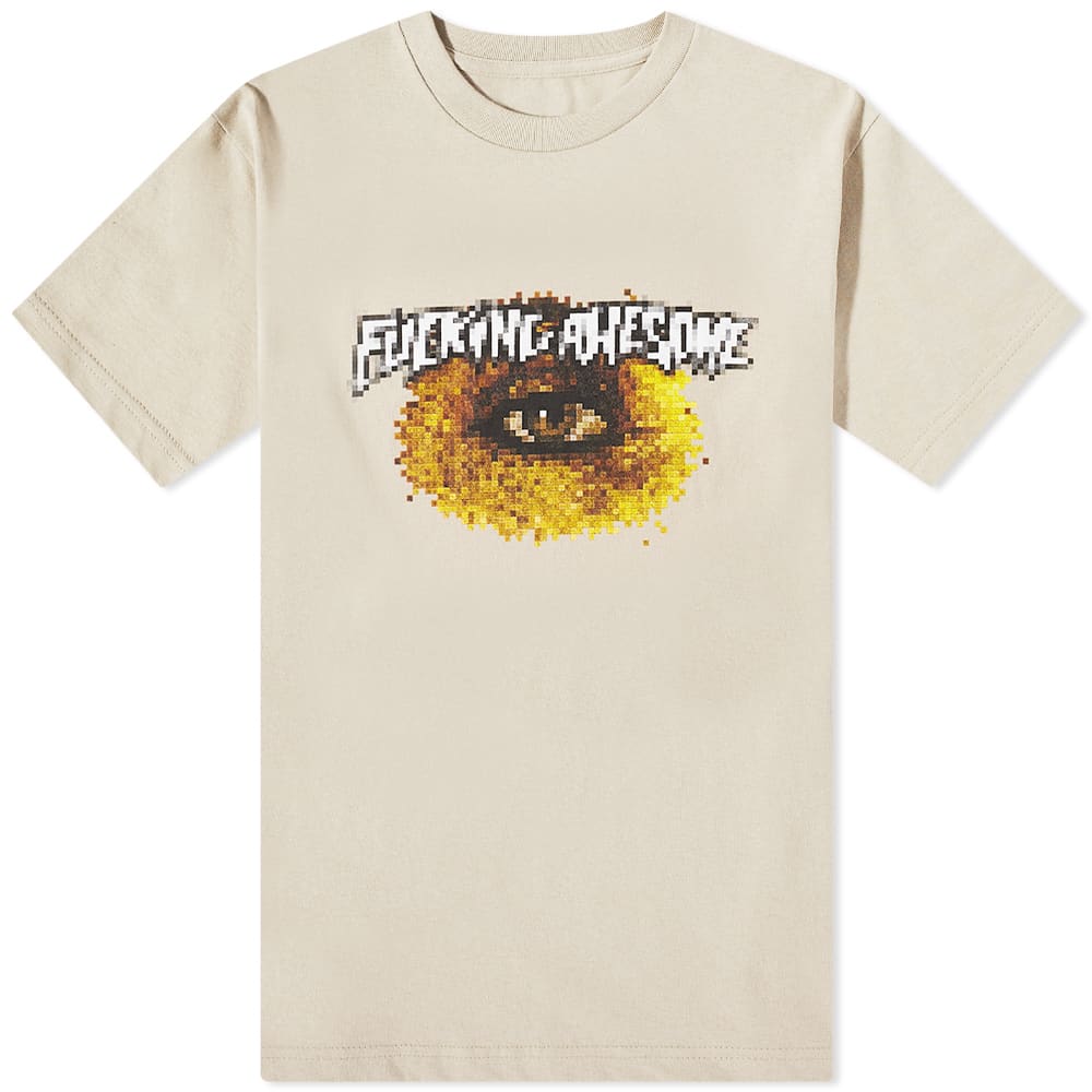 Тениска Fucking Awesome Pixel Eye Tee Бежово | FA1451-VLT, 0