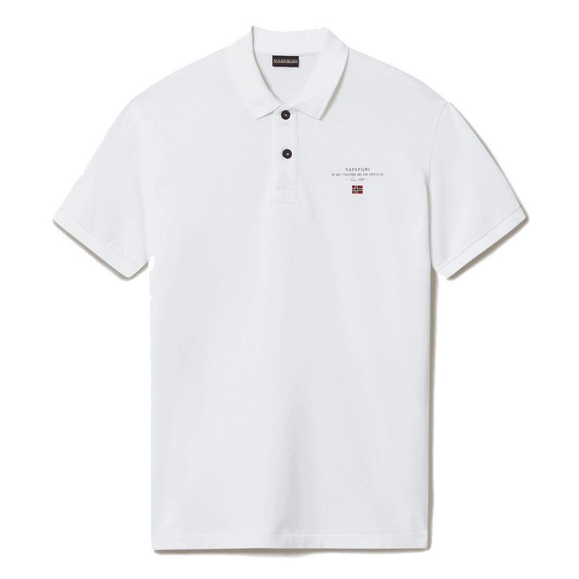 Поло тениска Napapijri Napapijri Elbas Polo Shirt Бяло | NP0A4GDL0021