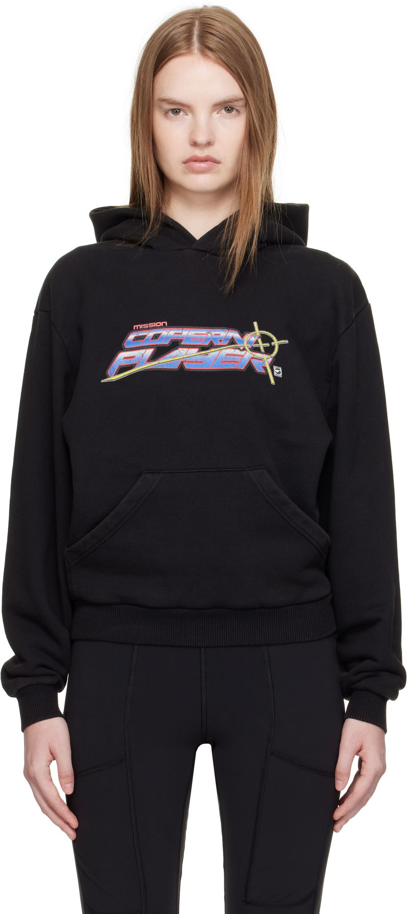 Суитчър Coperni Coperni Slogan Graphic Hoodie Черно | COPJS15PF5018