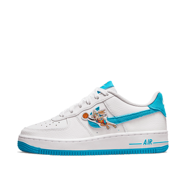 Кецове и обувки Nike Space Jam x Air Force 1 '07 "Hare" GS Бяло | DM3353-100, 3