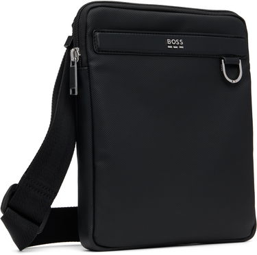Чанта през рамо BOSS Smooth & Structured Reporter Bag Черно | 50548791, 1