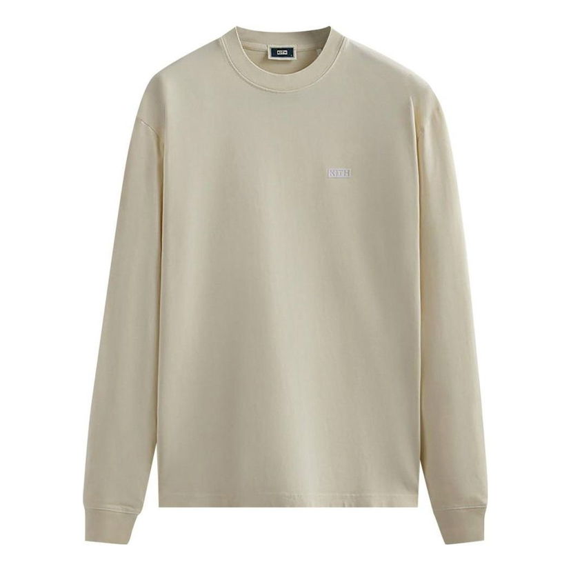 Тениска KITH KITH Long-Sleeve Tee Бежово | KHM030632-104