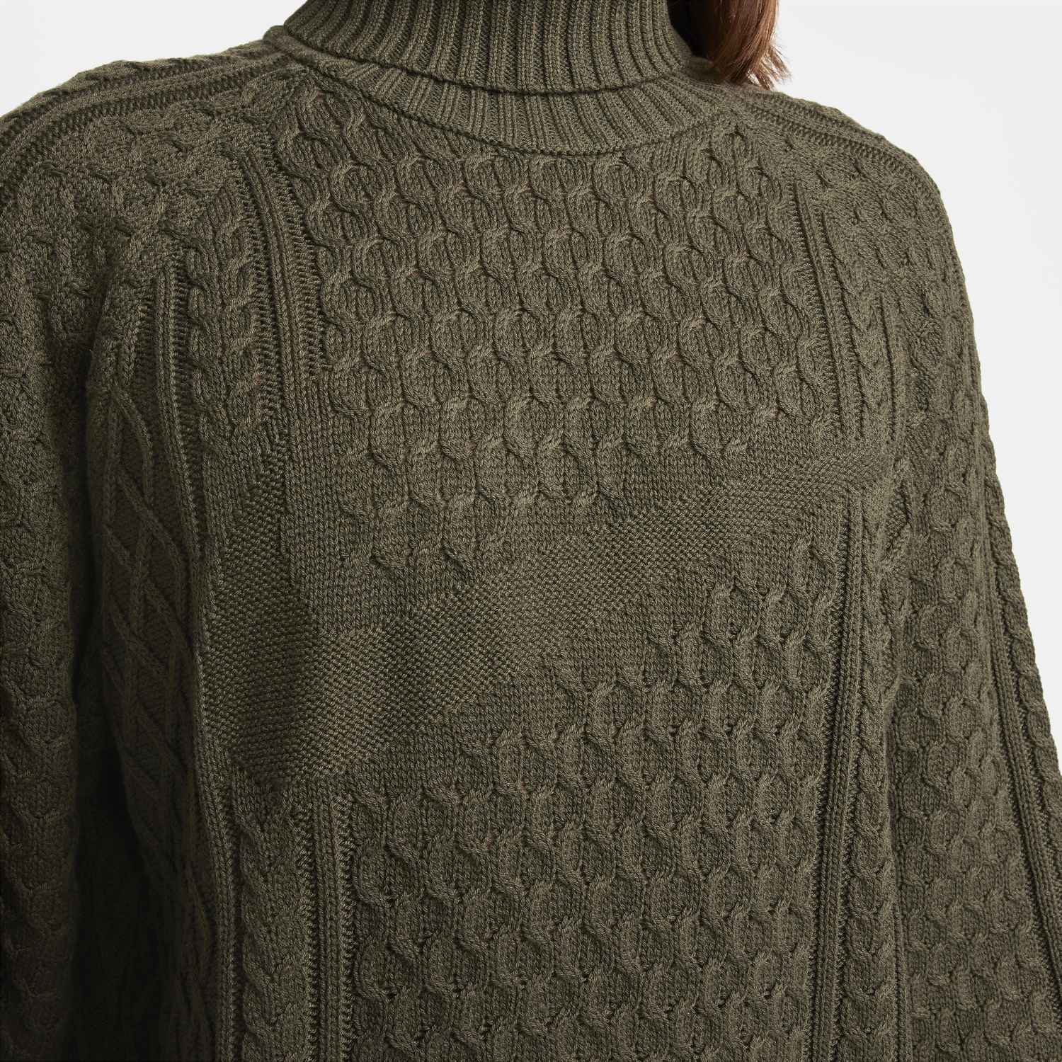 Суитчър Nike Life Cable Knit Turtleneck Jumper Зелено | FB7770-325, 1