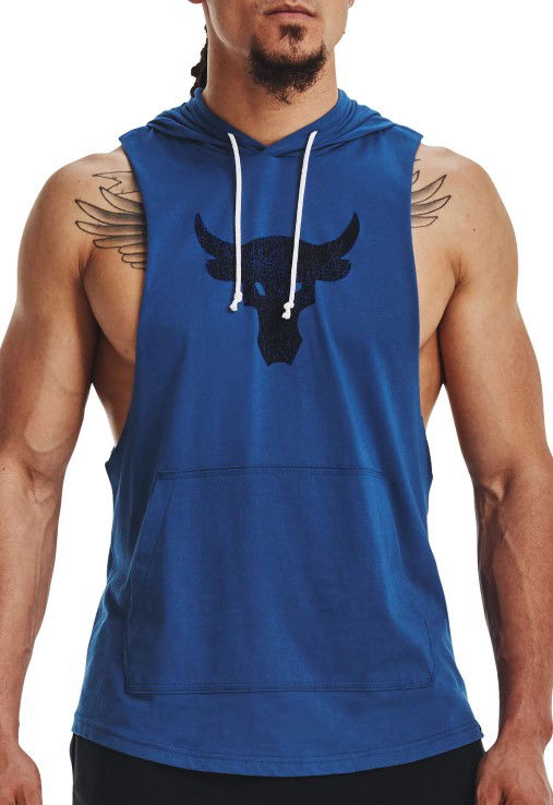 Потник Under Armour Sleeveless Hoodie with Kangaroo Pocket Синьо | 1376939-471, 0