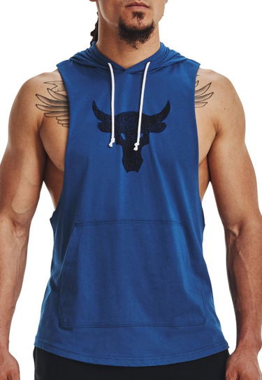Потник Under Armour Sleeveless Hoodie with Kangaroo Pocket Синьо | 1376939-471, 0