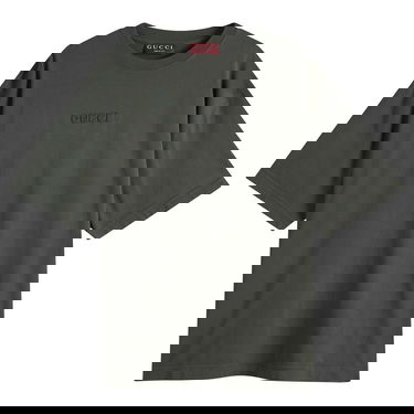 Тениска Gucci Gucci Logo T-Shirt, Size Medium Зелено | 798115-XJG54-3217, 0