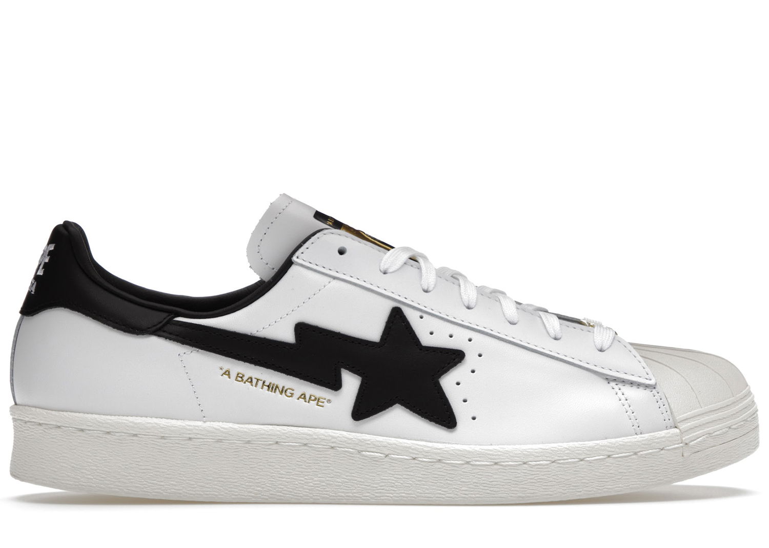 Кецове и обувки adidas Originals Superstar 80s Bape White Black Бяло | GZ8980, 0