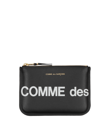 Портфейл Comme des Garçons Huge Logo Zip Pouch Черно | SA8100HL 1, 3
