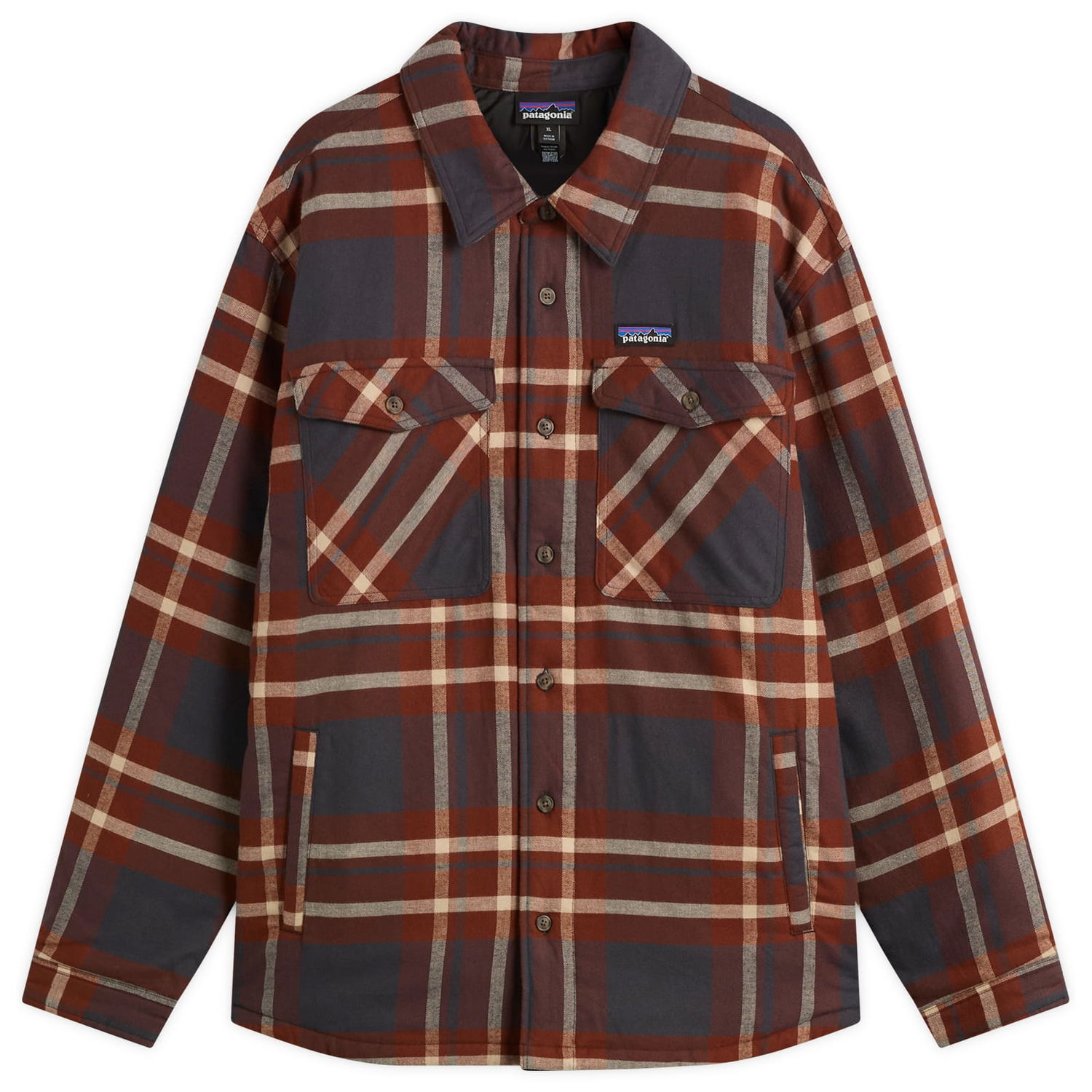 Риза Patagonia Lightweight Insulated Fjord Flannel Shirt, Size Small Кафяво | 20386-AIBL, 0