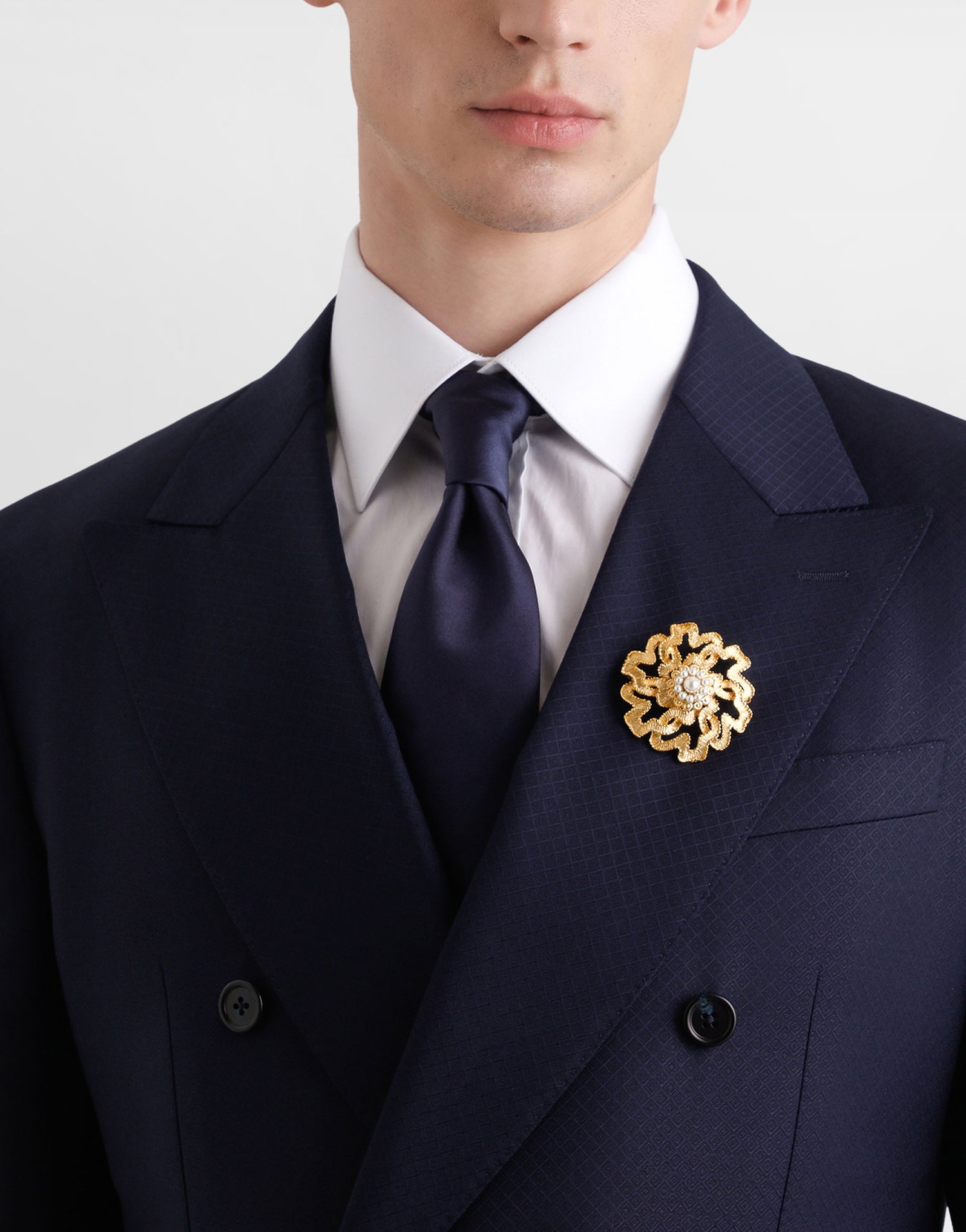 Значка Dolce & Gabbana Dolce & Gabbana Sicilian Gentlemen Gold-Tone & Faux Pearl Brooch Металик | WPR5S3W1111ZOO00, 1
