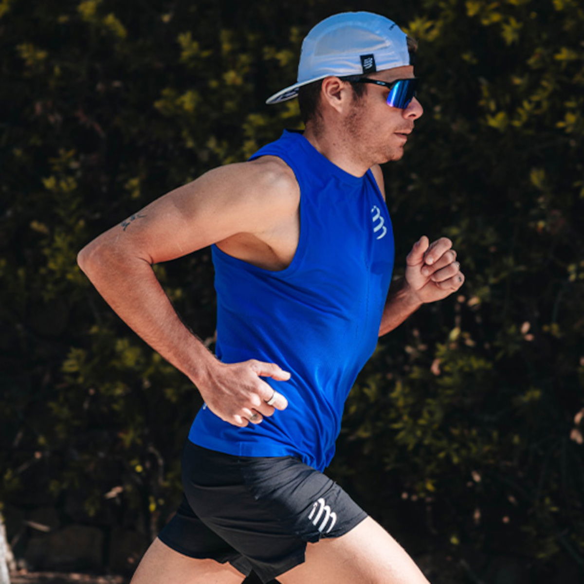 Потник Compressport Pro Racing Singlet Tank Top Синьо | am00129b5063, 1