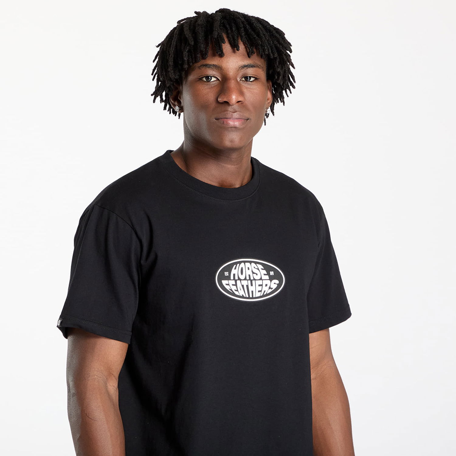 Тениска Horsefeathers Horsefeathers Dynamo T-Shirt Черно | SM1381A, 1