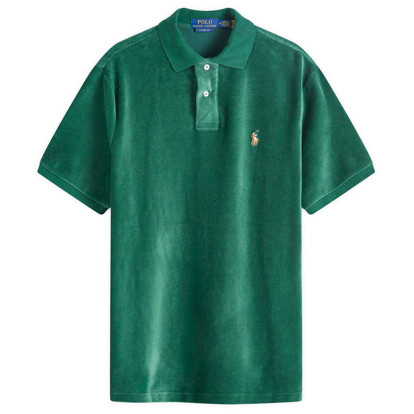 Поло тениска Polo by Ralph Lauren Corduroy Polo Shirt Зелено | 710909633005