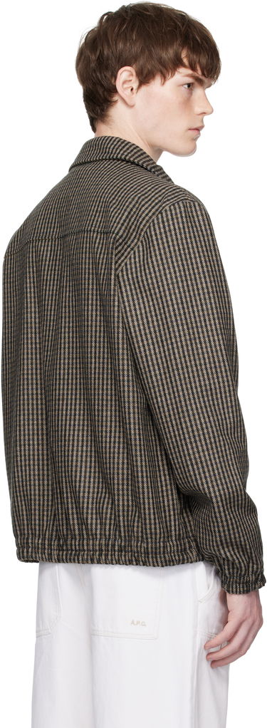 Яке A.P.C. A.P.C. Gilbert Houndstooth Zip Jacket Кафяво | WOASP-M32018, 2