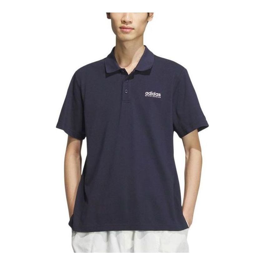 Поло тениска adidas Originals Solid Pique Polo Shirt Тъмно синьо | JI9053, 0