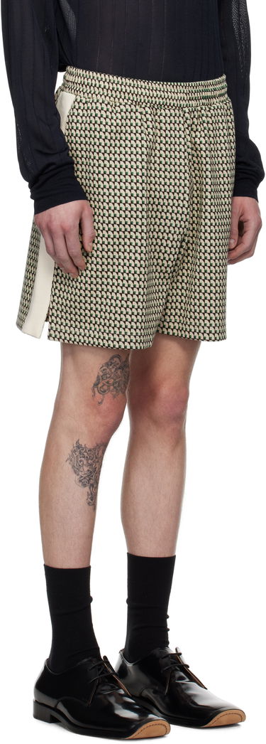Къси панталони Wales Bonner Wales Bonner Power Shorts Бежово | US25JE36-JE22 - 1780 JACQUARD, 1