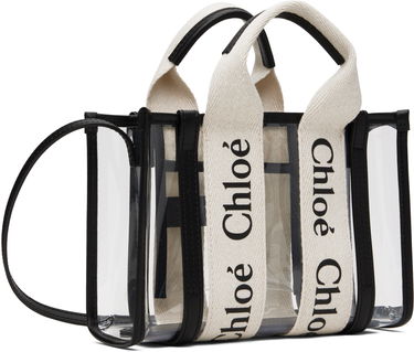 Дамска чанта CHLOÉ Chloé Woody Clear Tote Черно | CH25UP237P65, 1