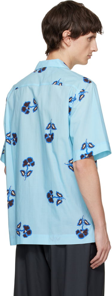 Риза Paul Smith Paul Smith 'Tri Flower' Short-Sleeve Shirt Синьо | M1R-905U-T02752-40, 2