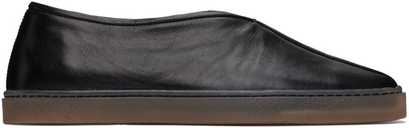 Облекло LEMAIRE Lemaire Linoleum Piped Loafers Черно | FO0098 LL0003