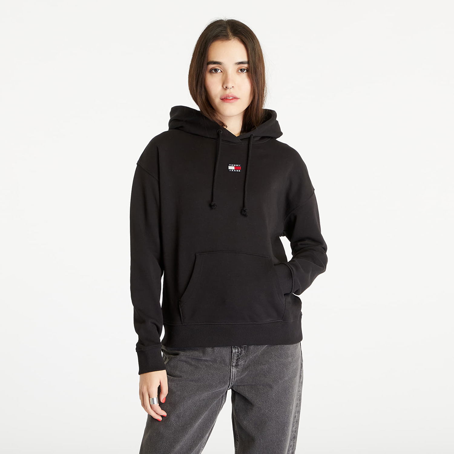 Суитчър Tommy Hilfiger BOXY BADGE HOODIE Черно | DW0DW15411 BDS, 0