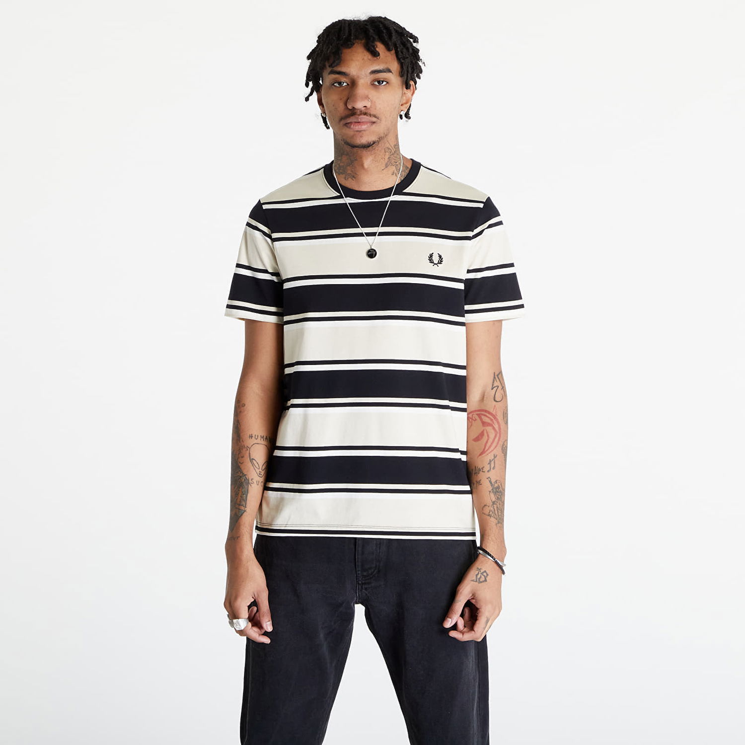 Тениска Fred Perry Bold Stripe T-Shirt Зелено | M6558 U87, 0