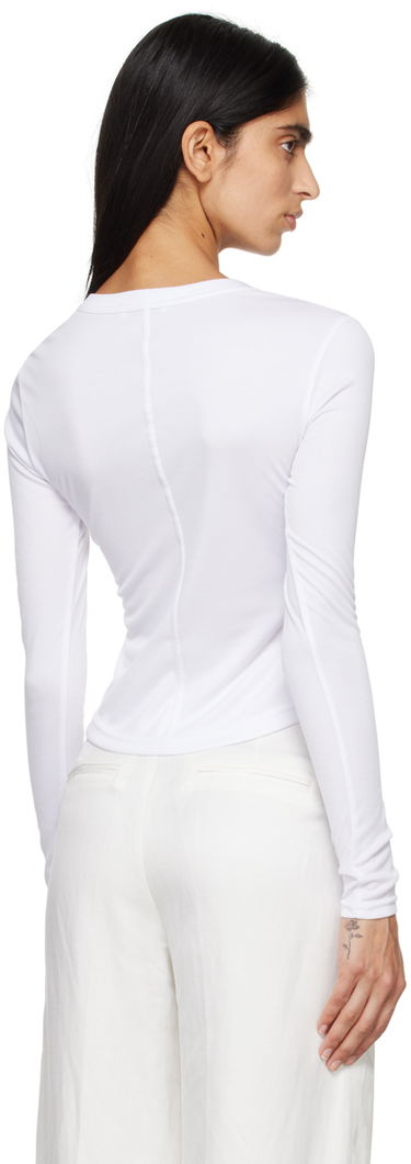 Тениска Anine Bing Jane Long Sleeve T-Shirt Бяло | A-08-4408-100, 2