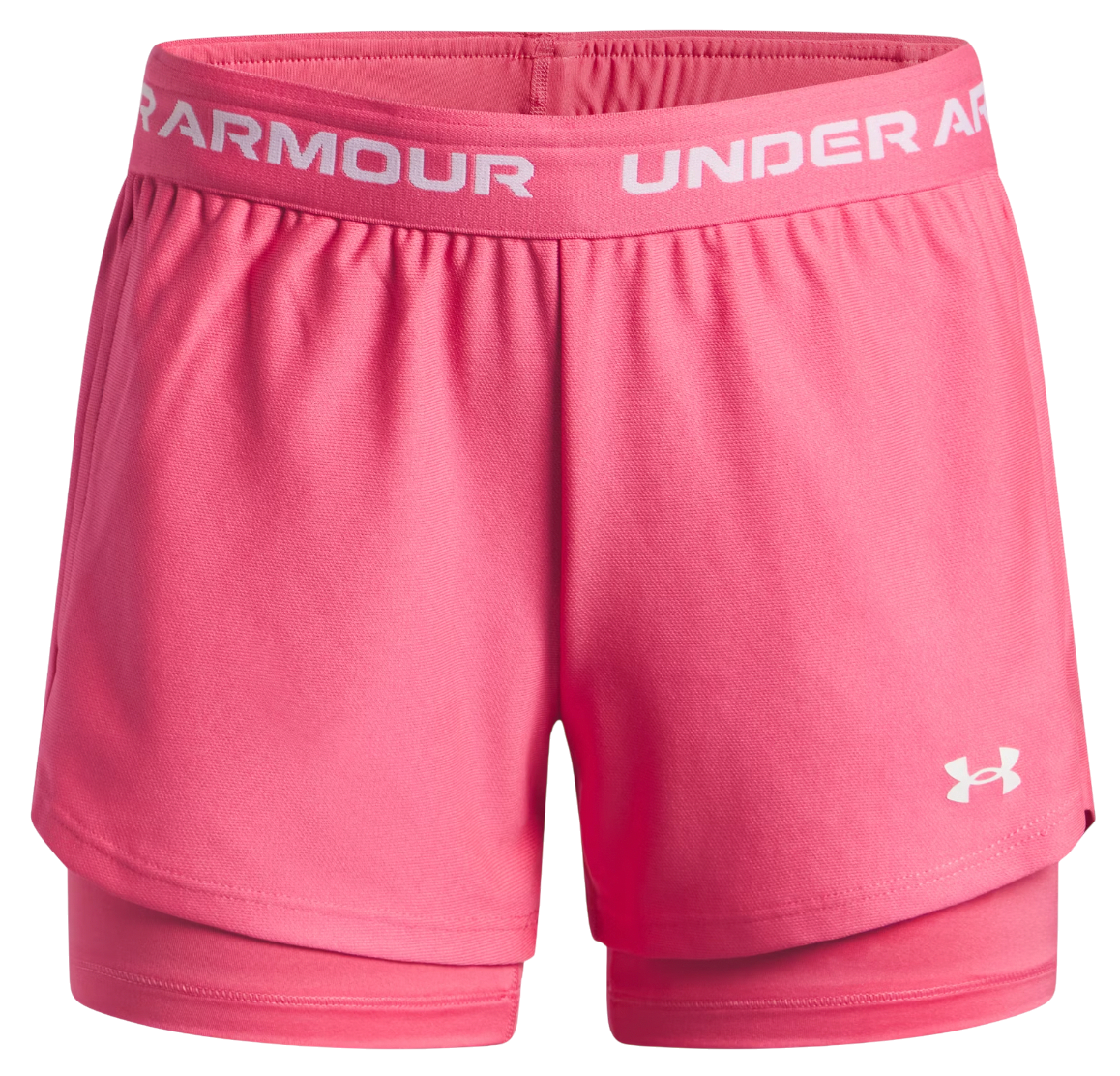 Къси панталони Under Armour Tech Play Up 2-in-1 Shorts Розово | 6004985-672, 0