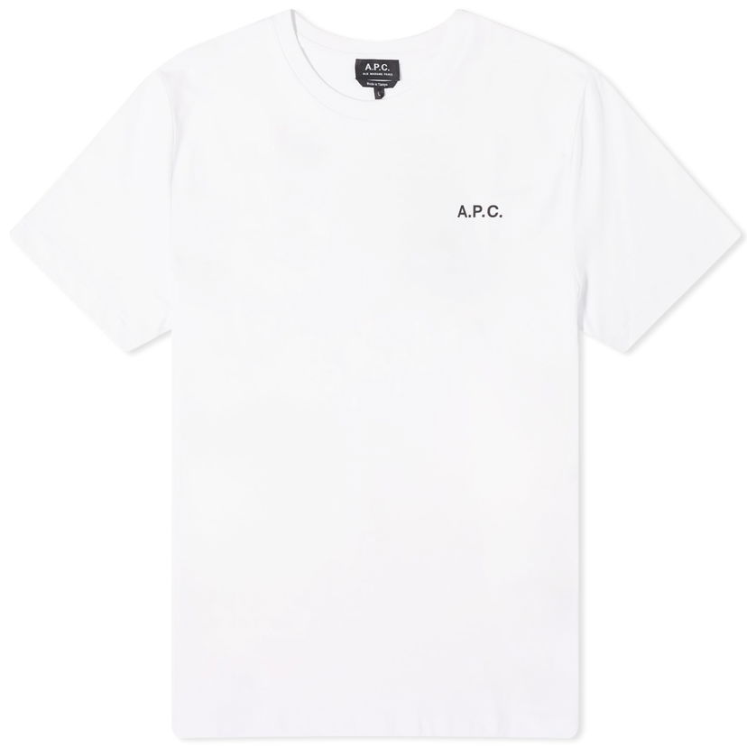 Тениска A.P.C. Wave Back Print T-Shirt Бяло | COBQX-H26365-AAB