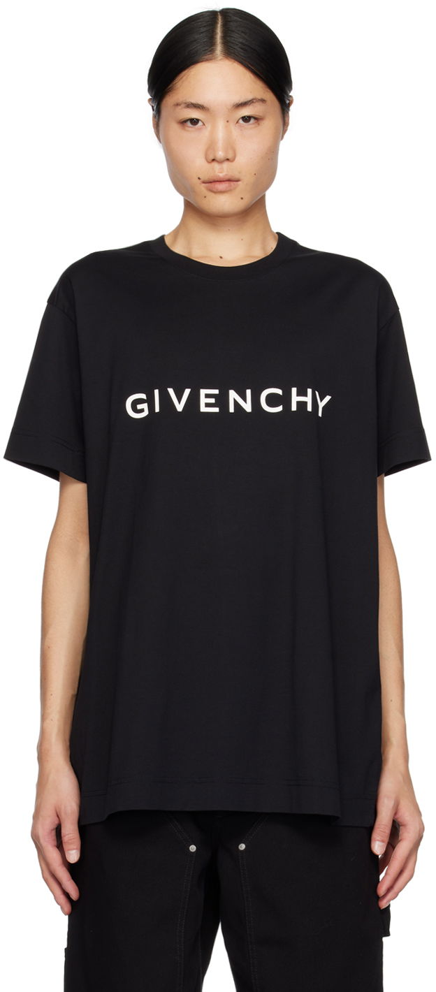 Тениска Givenchy Archetype T-Shirt Черно | BM716N3YAC001