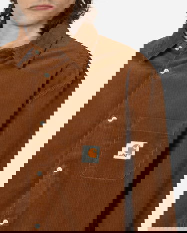 Риза Awake NY x Carhartt WIP Corduroy Shirt Кафяво | AWK-CAR23-TP001 BRO, 5