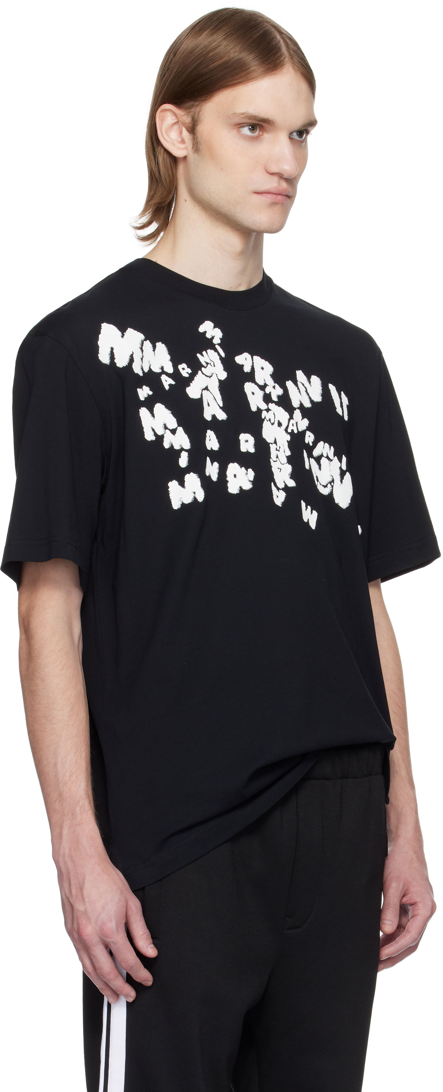Тениска Marni Marni 'Marni' Caos Logo T-Shirt Черно | HUMU0287P0 USCX49, 1
