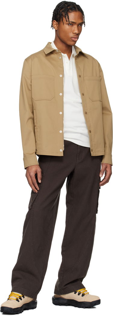 Риза Moncler Moncler Cotton Gabardine Overshirt Бежово | K10912F0002257448, 4