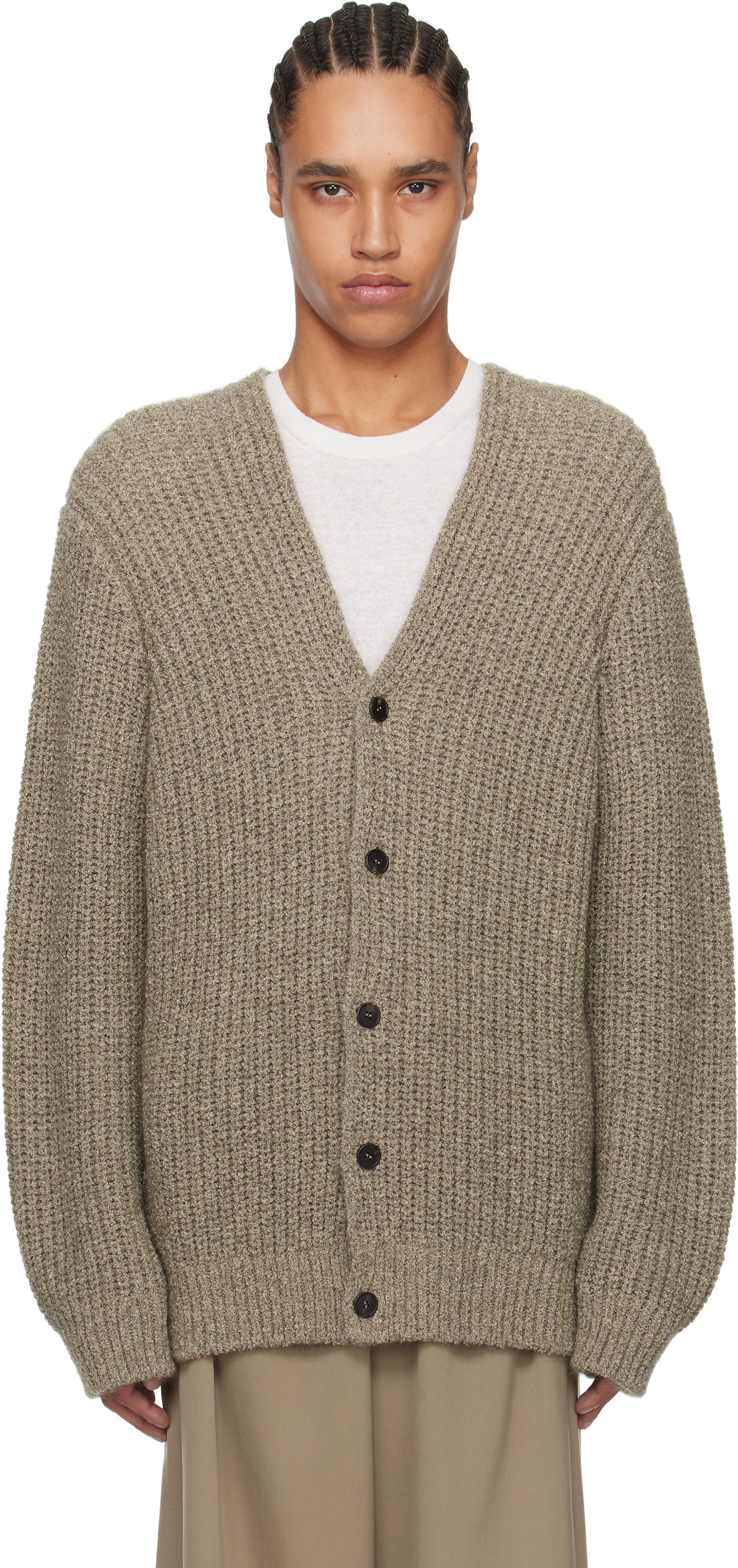 Пуловер The Row The Row Gert Knit Cardigan Бежово | 871-Y900, 0