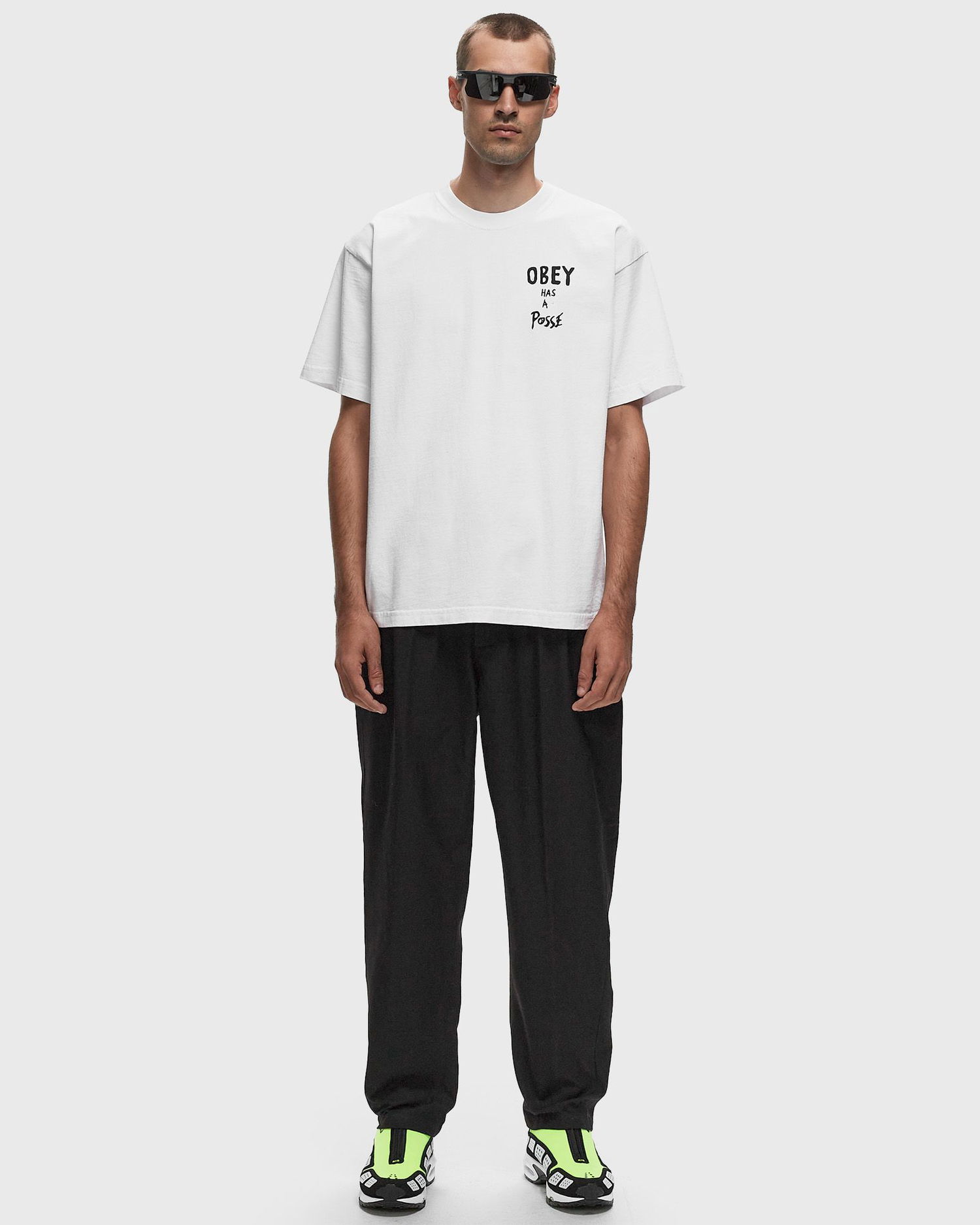 Панталони OBEY Fubar Pleated Pant Черно | 142020241-BLK, 1