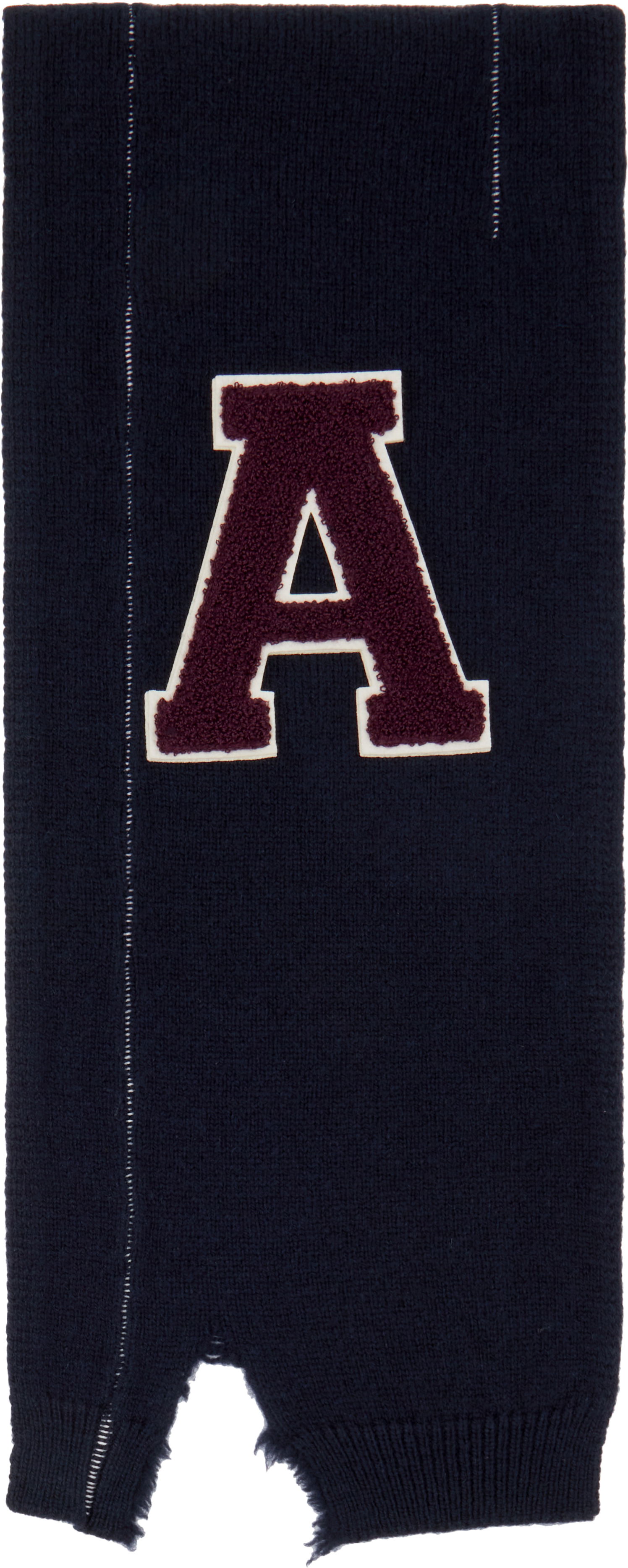 Шал Ambush Knit Letter Appliqué Scarf Синьо | BWMA002F24KNI0014628, 0