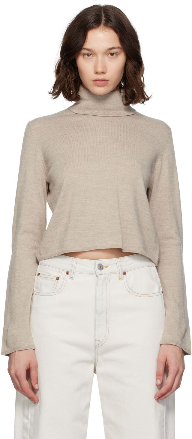 MM6 Maison Margiela Knitted Cropped Turtleneck