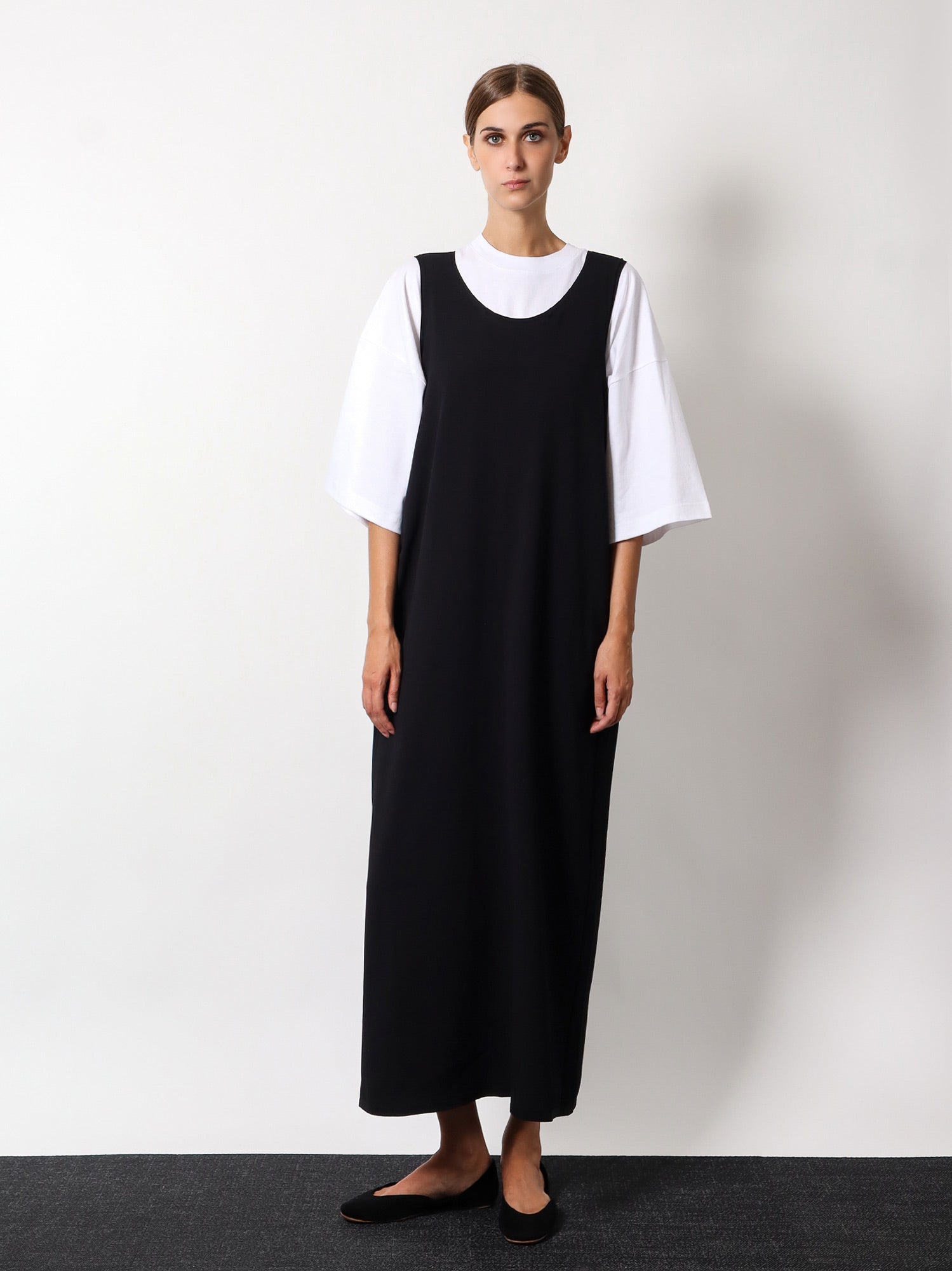 Pокля The Row Sleeveless Midi Dress Черно | 7992Y674BLK, 1