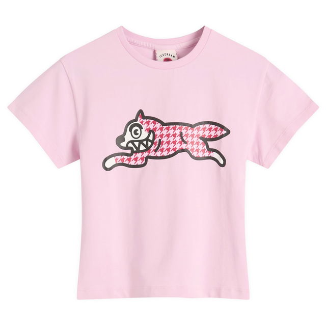 ICECREAM Houndstooth Running Dog Baby T-Shirt, Size Large