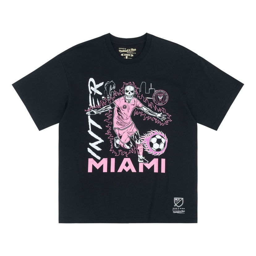 Тениска Mitchell & Ness Mitchell & Ness Inter Miami CF Graphic T-Shirt Черно | MN2549-BLACK