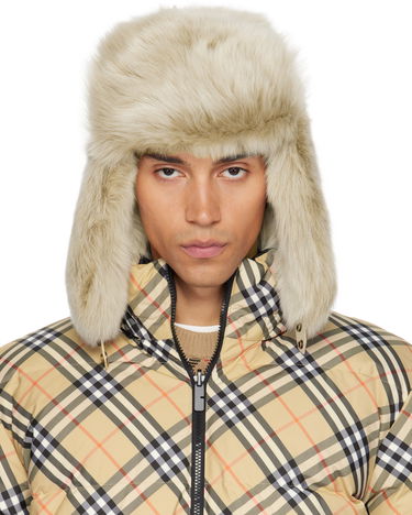 Шапка Burberry Burberry Shearling Trapper Hat Бежово | 8114666, 0